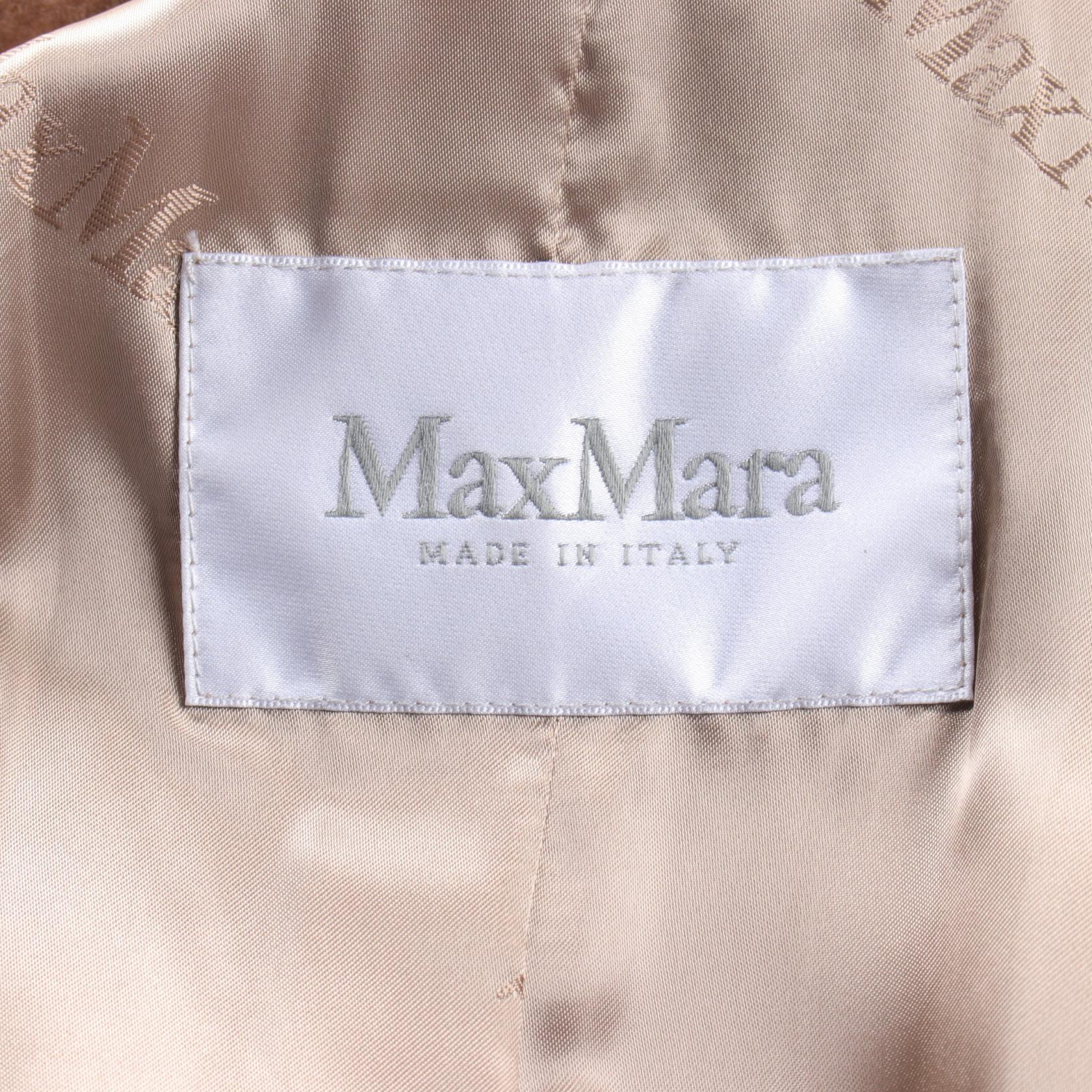 Max Mara Camel Outerwear Brown