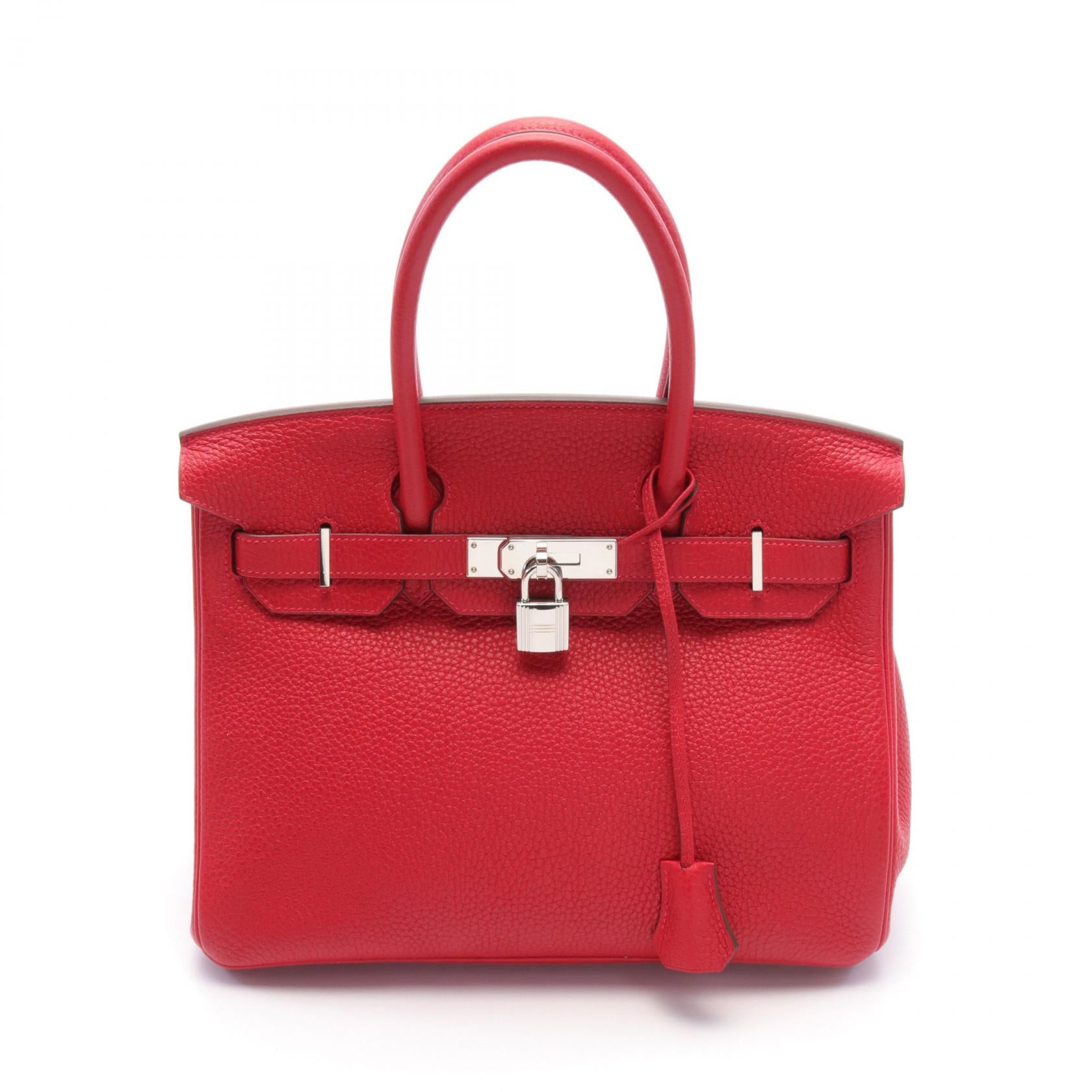 Hermes Birkin 30 Verso Handbag Red