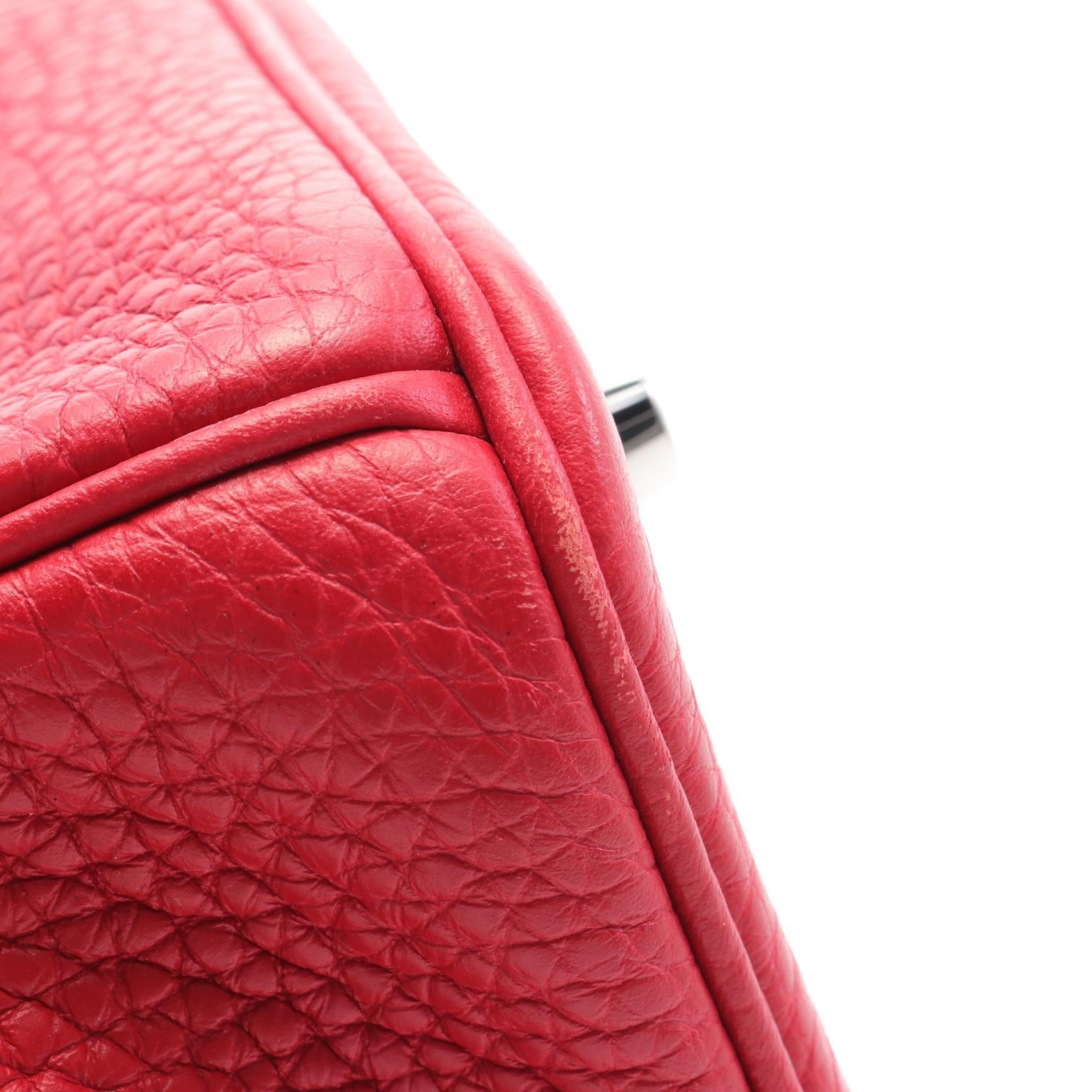 Hermes Birkin 30 Verso Handbag Red