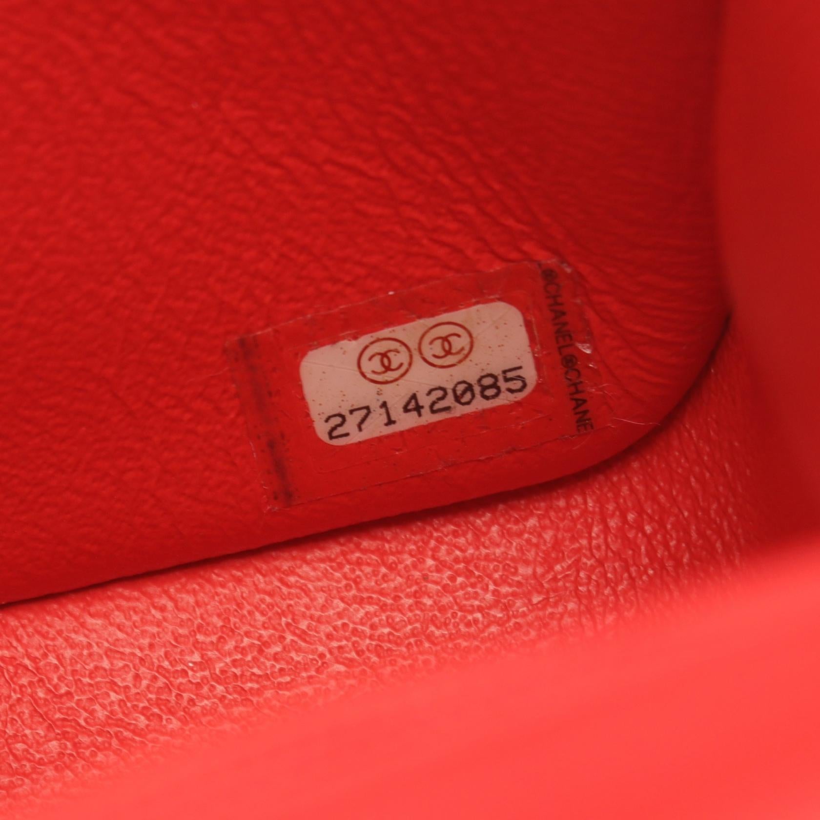 Chanel Mini Matelasse Lambskin Shoulder Bag Red