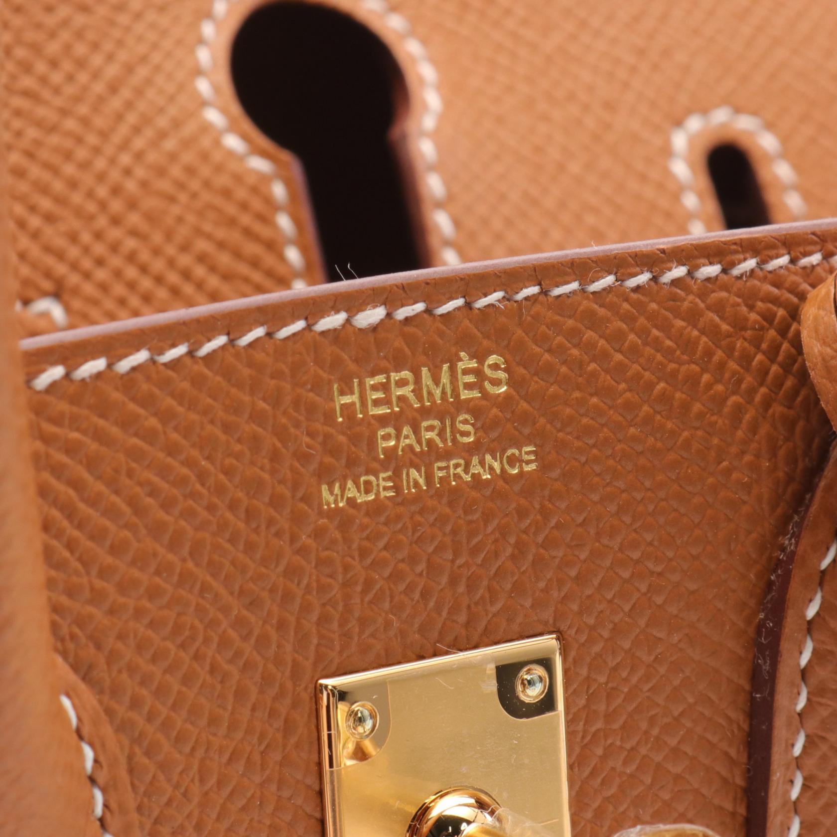 Hermes Birkin Sellier 25 Handbag Brown