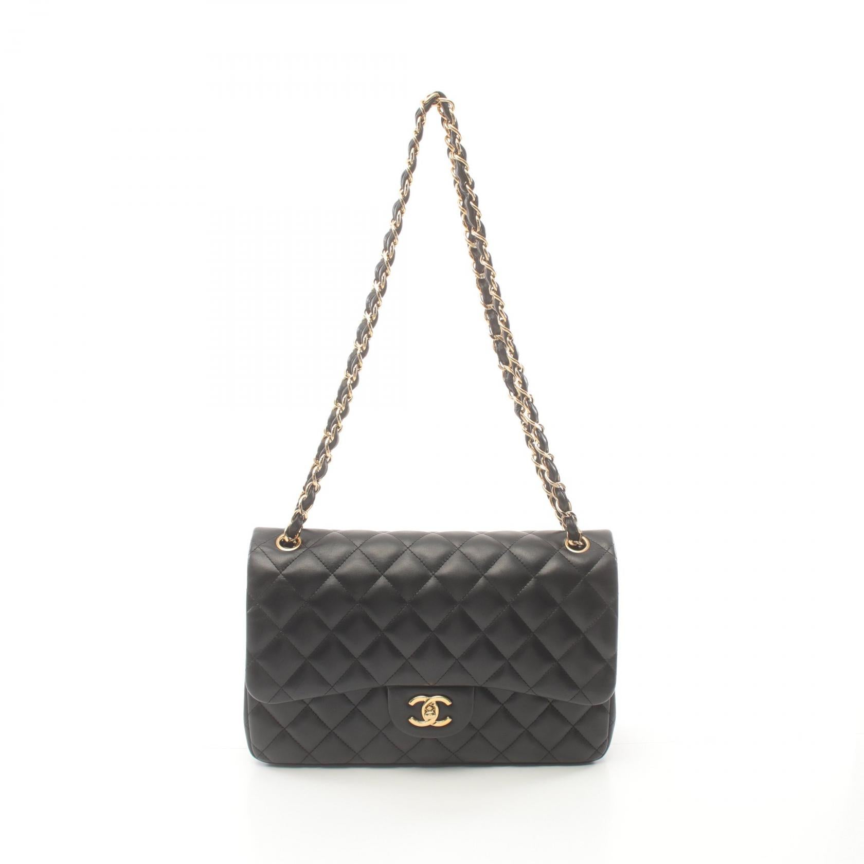 Chanel Lambskin Large Flap Shoulder Bag A58600