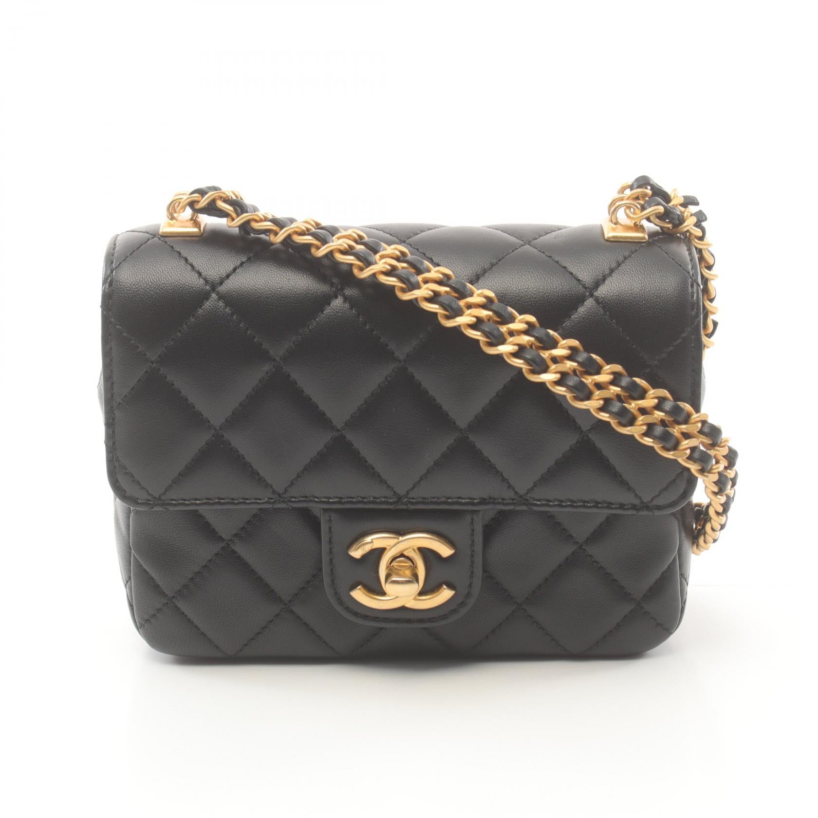 Chanel Lambskin Mini Matelasse Shoulder Bag