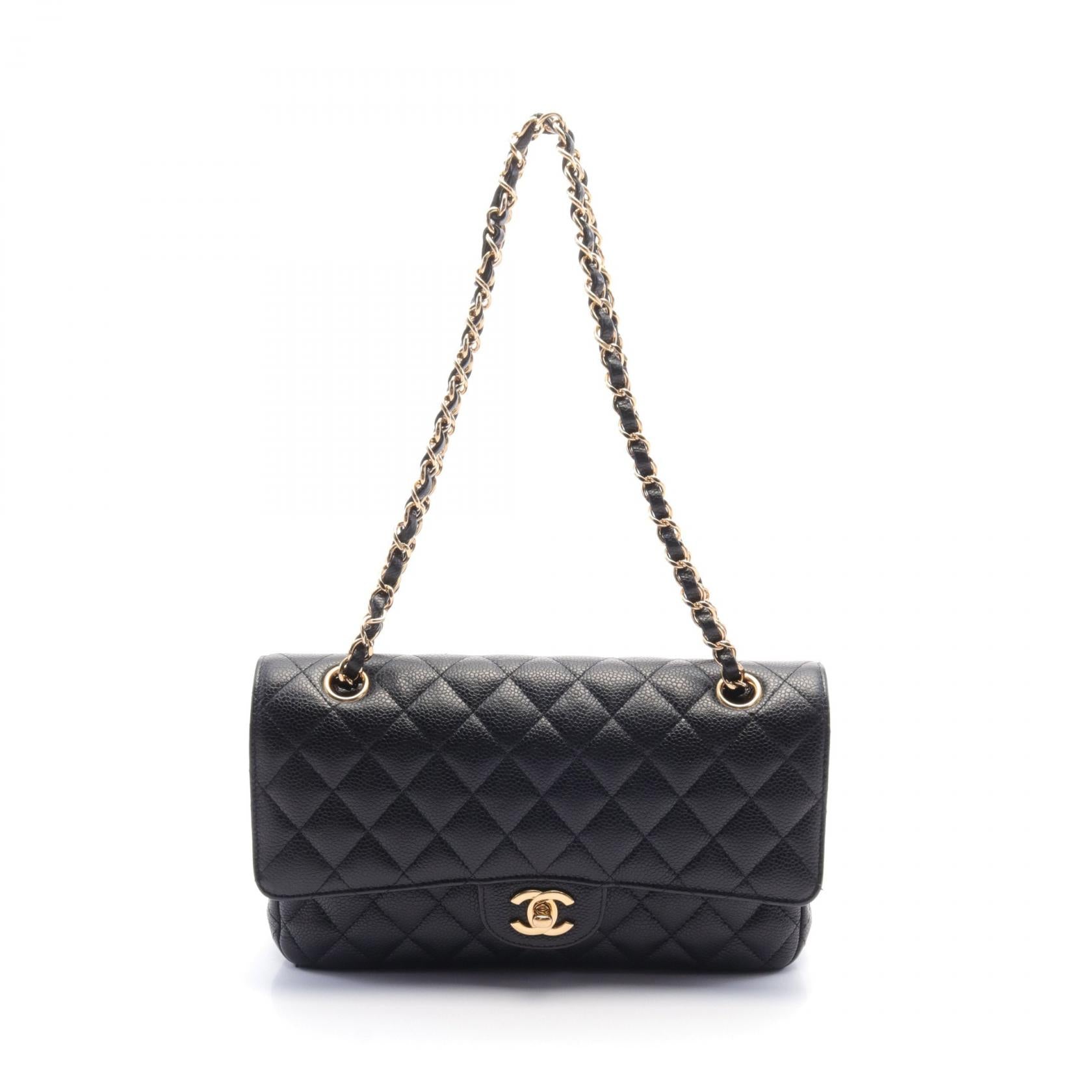 Chanel Leather Grain Calfskin Flap Shoulder Bag