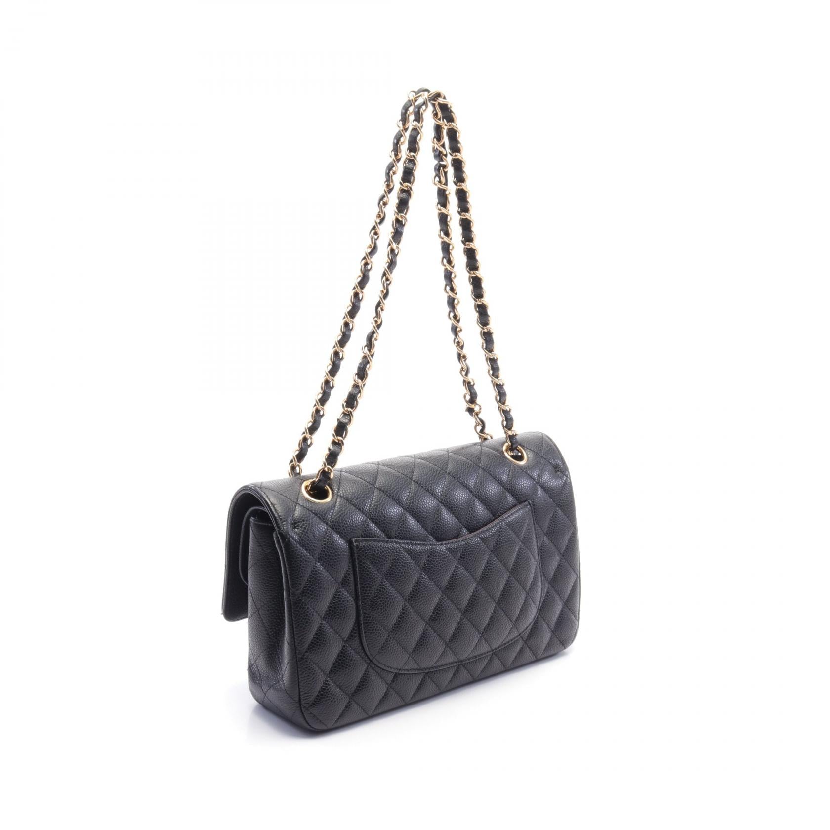 Chanel Leather Grain Calfskin Flap Shoulder Bag