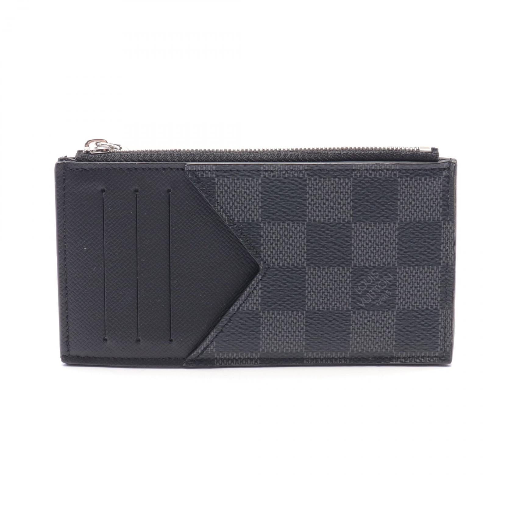 Louis Vuitton Coin Card Holder Damier Graphite N64038