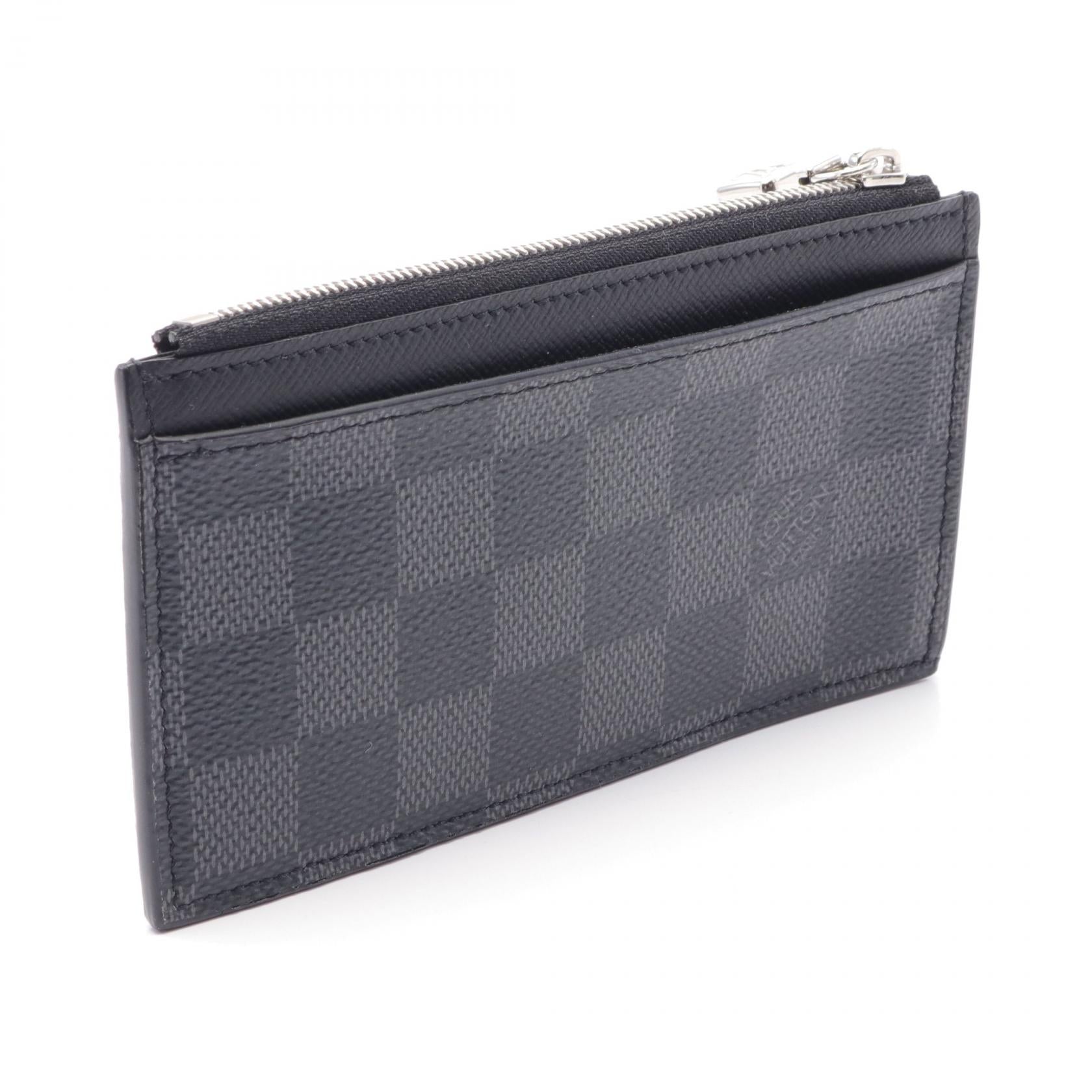 Louis Vuitton Coin Card Holder Damier Graphite N64038