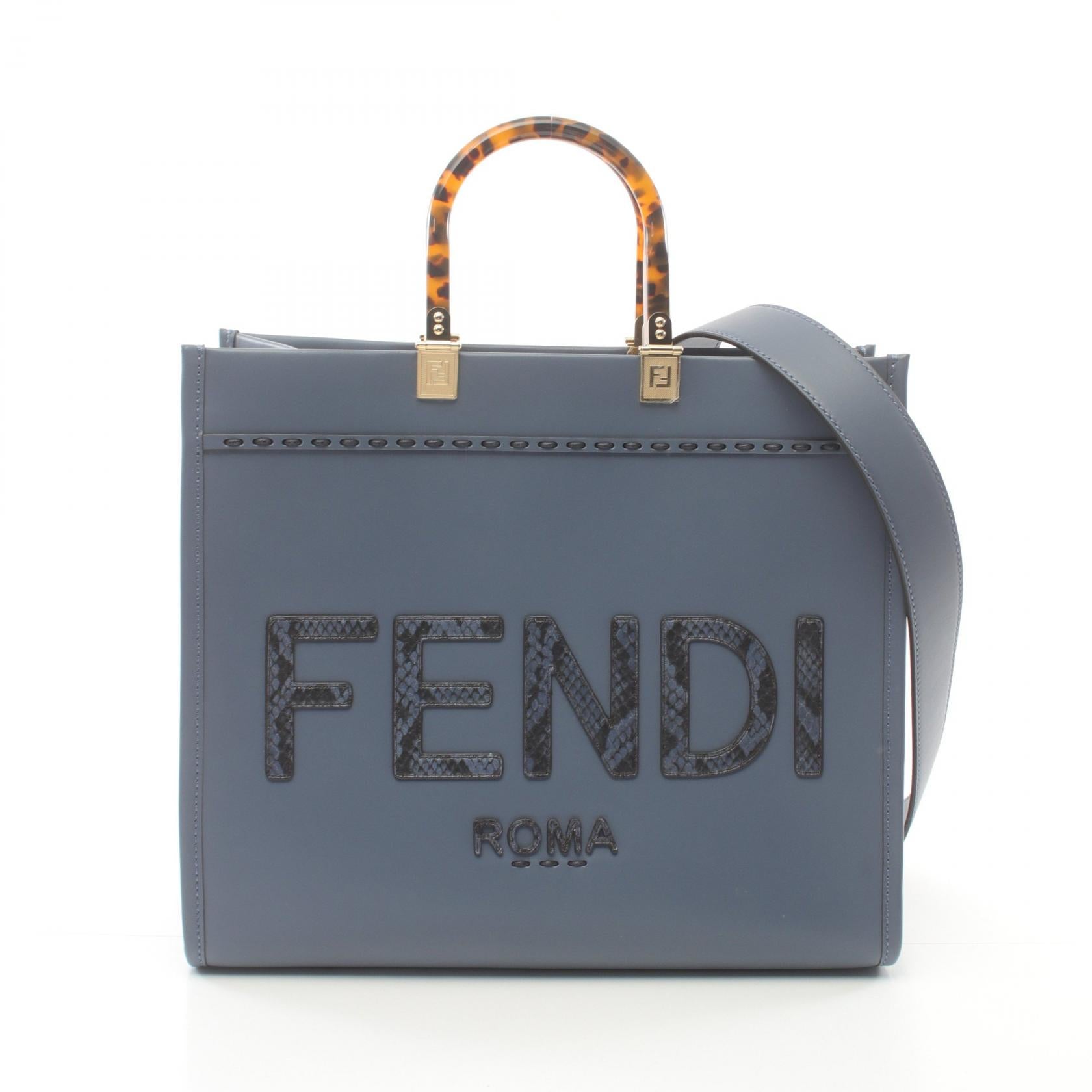 Fendi Sunshine Medium Tote Bag Leather Exotic 8BH386