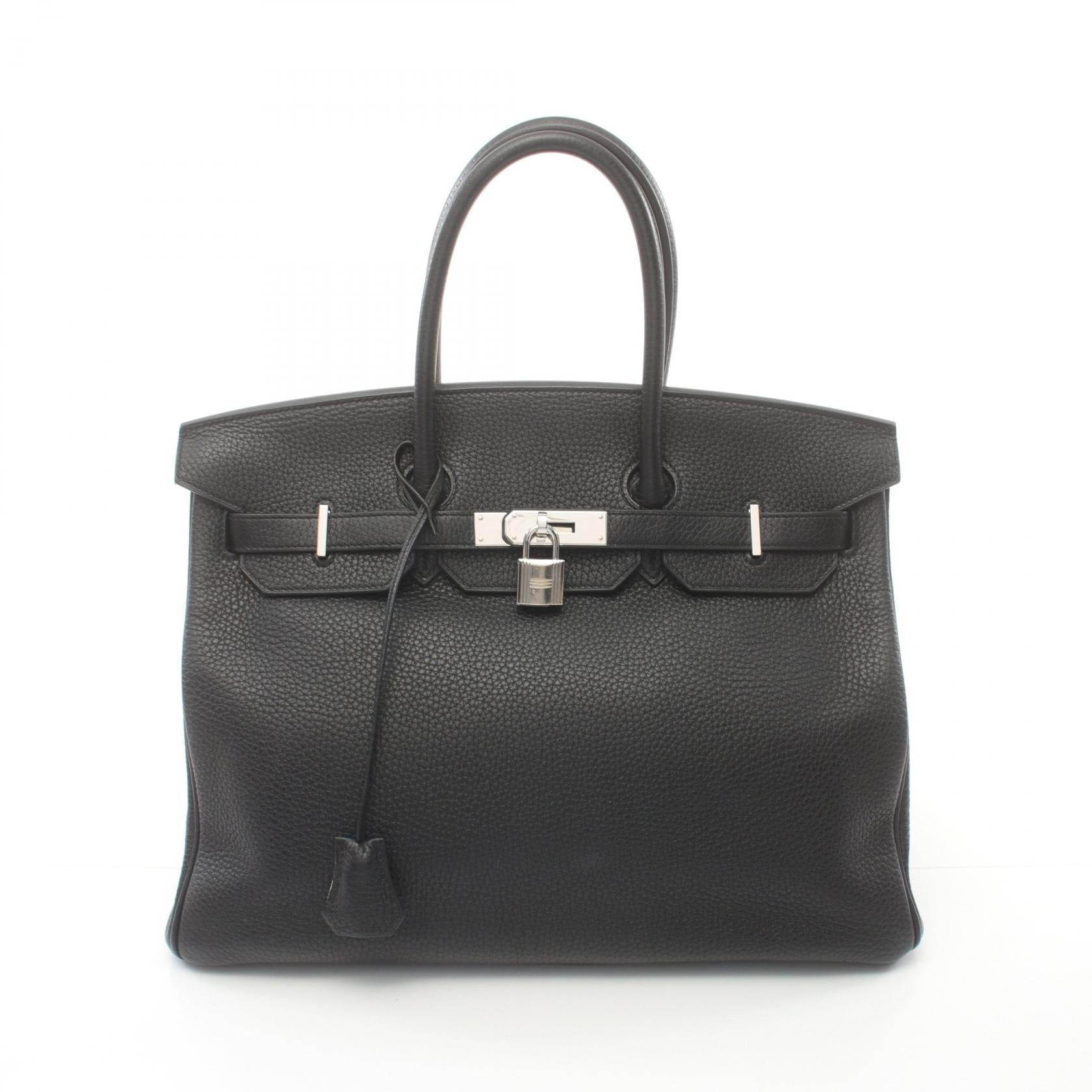 Hermes Birkin 35 Togo Handbag Black