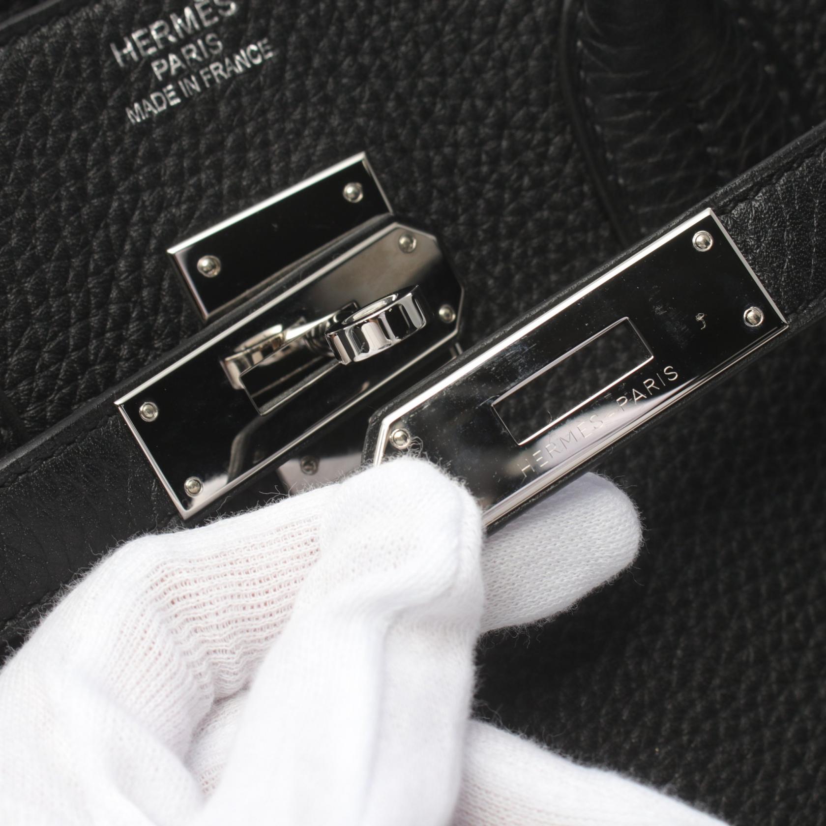 Hermes Birkin 35 Togo Handbag Black