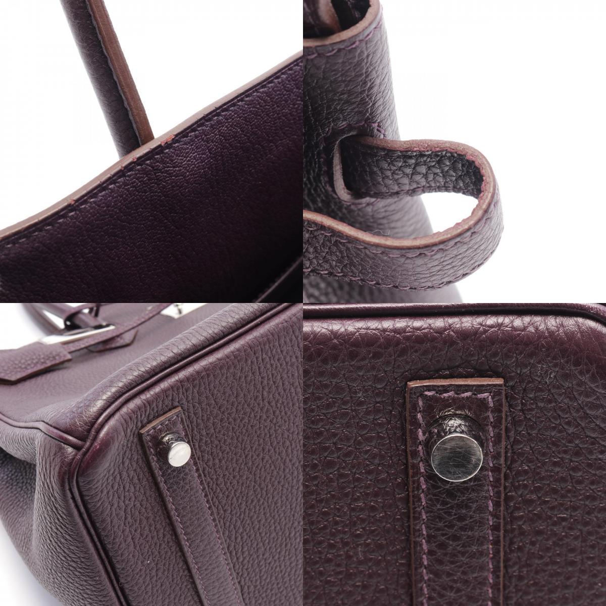 Hermes Birkin 30 Togo Handbag Purple