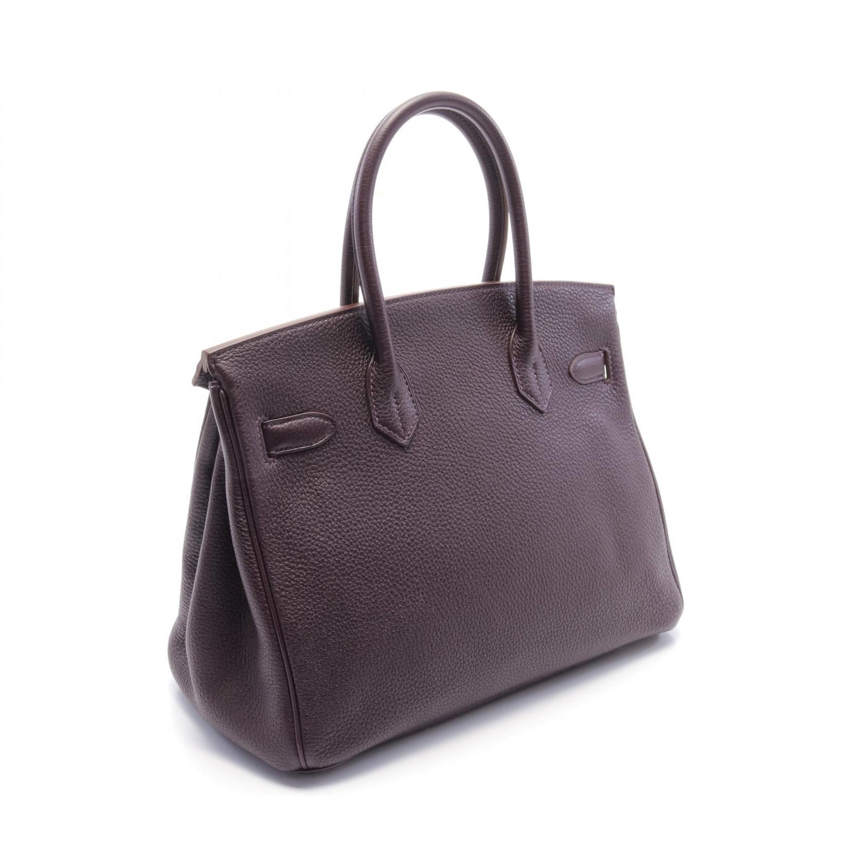 Hermes Birkin 30 Togo Handbag Purple