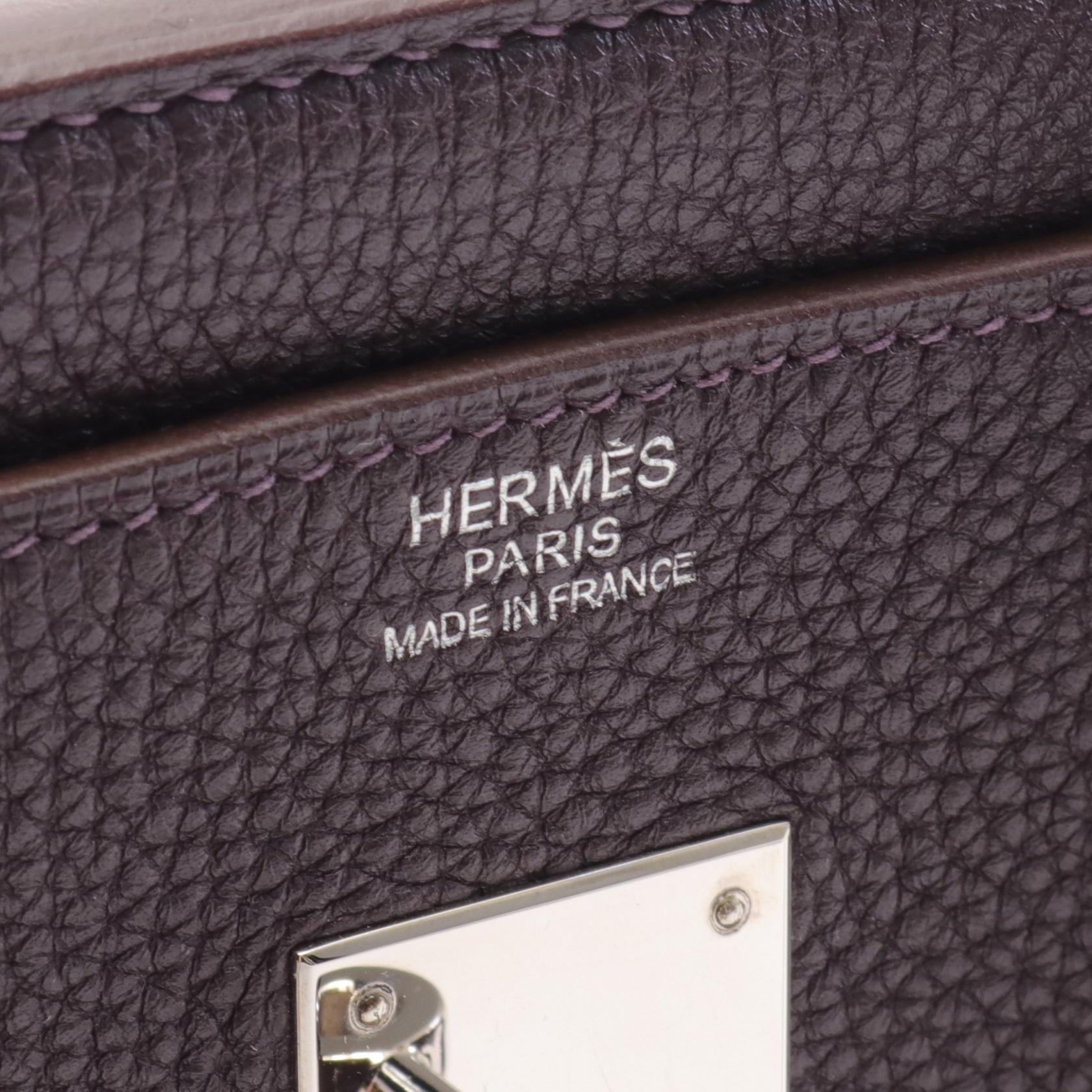 Hermes Birkin 30 Togo Handbag Purple