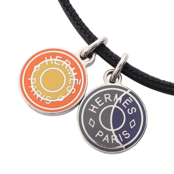 Hermes Eclipse Leather Metal Necklace
