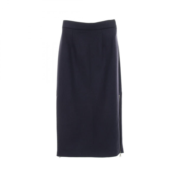 Moncler Gonna Wool Cashmere Nylon Skirt