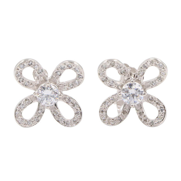 JEWELRY Au750 White Gold Diamond Earrings