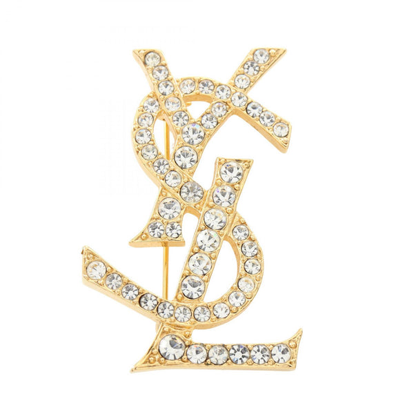 Yves Saint Laurent Logo Brooch