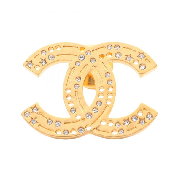 Chanel Coco Mark Rhinestone Brooch