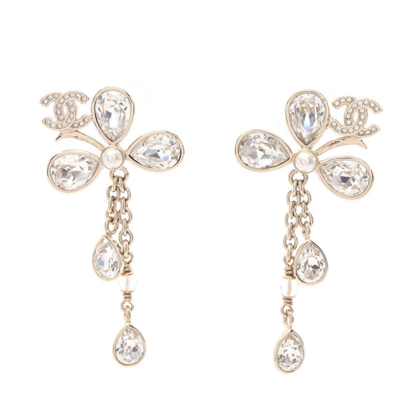Chanel Coco Mark Flower Earrings