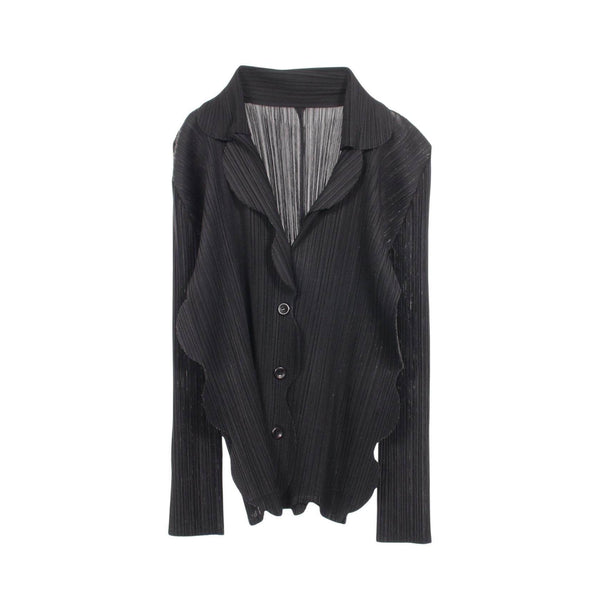 PLEATS PLEASE Pleats Deformed Polyester Top