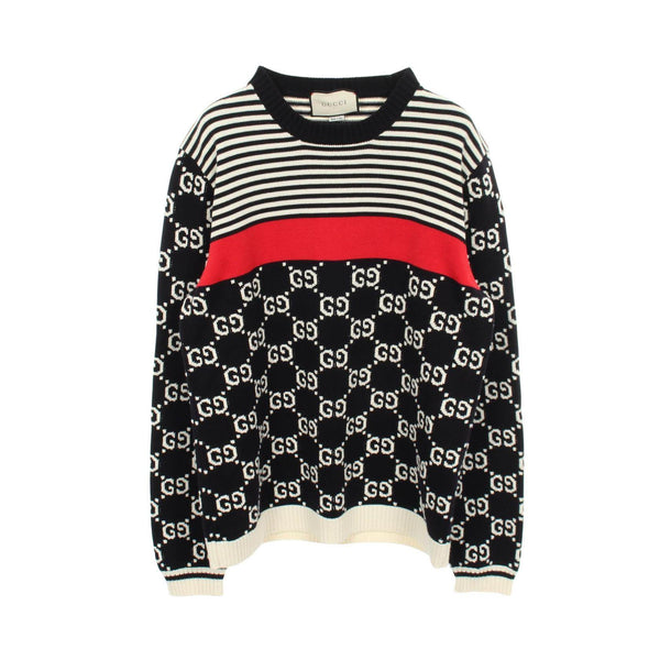 Gucci GG Jacquard Cotton Knit Top
