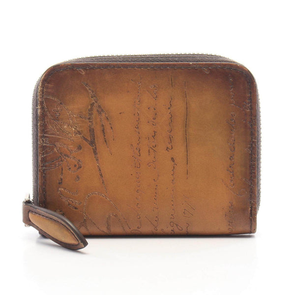 Berluti Wapa Calligraphy Leather Coin Case