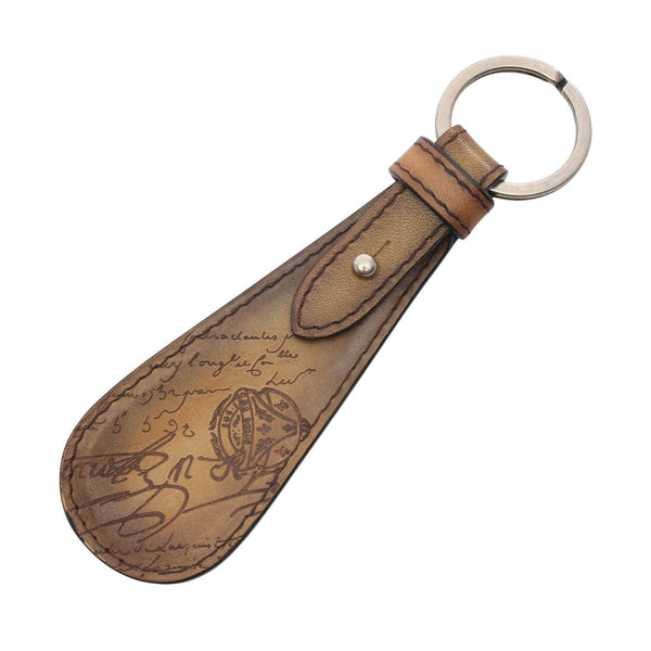Berluti Leather Shoehorn Keyring