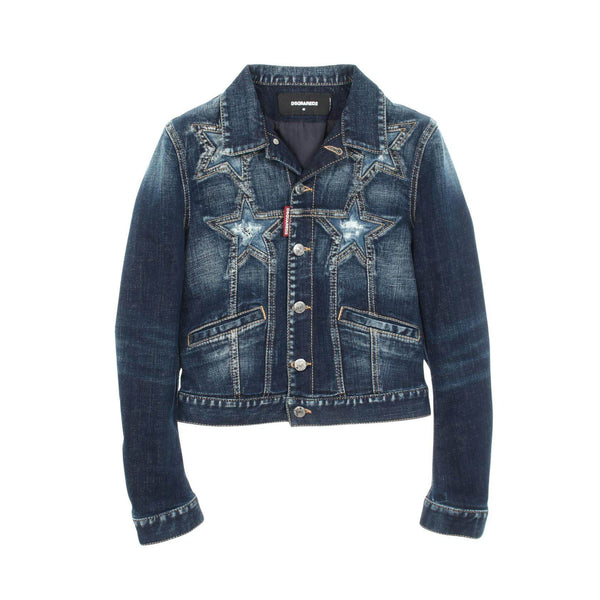 DSQUARED2 Medium Super Star Wash Cotton Denim Jacket