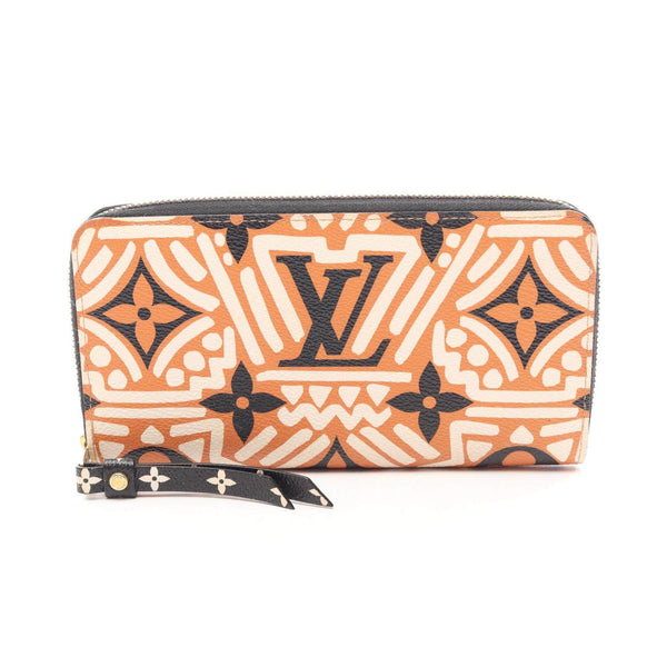 Louis Vuitton Zippy Wallet LV Crafty Coated Canvas Long Wallet