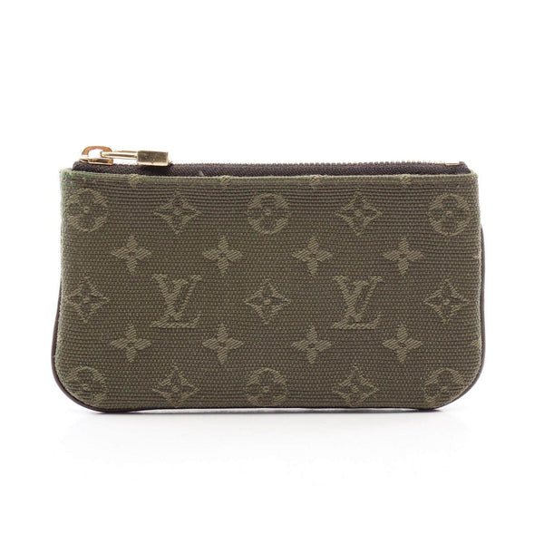 Louis Vuitton Pochette Cle Monogram Mini Lin Coin Case