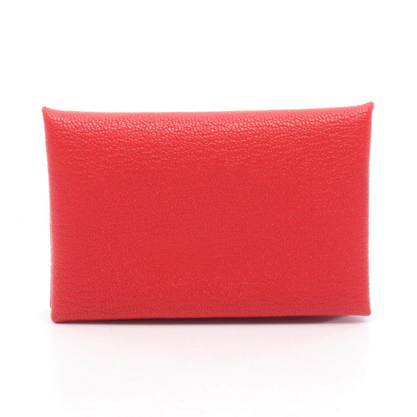 Hermes Calvi Verso Chevre Coin Case