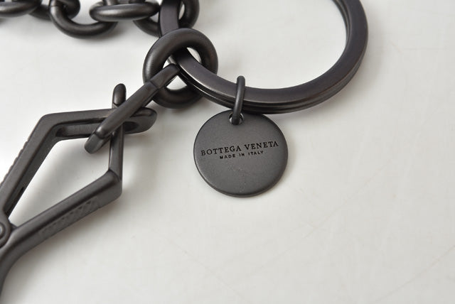 Bottega Veneta Leather Keyring/Keychain 525234 in Pristine Condition