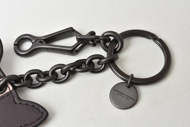 Bottega Veneta Leather Keyring/Keychain Cat Charm