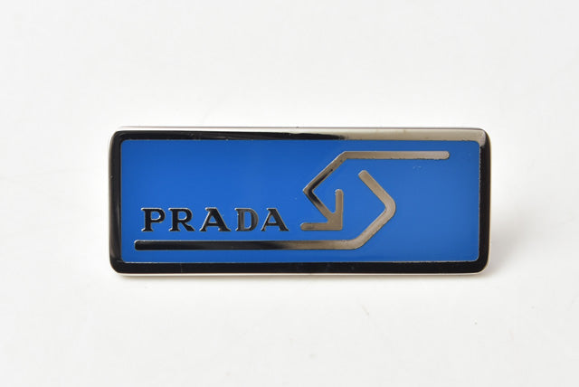 Prada Metal Pin Brooch/Badge Set of 3 in Pristine Condition