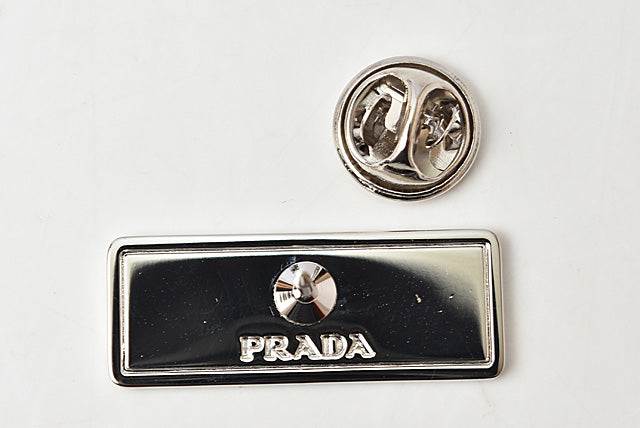 Prada Metal Pin Brooch/Badge Set of 3