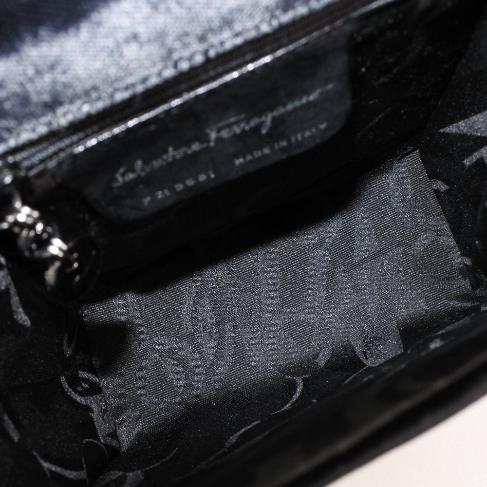 Salvatore Ferragamo Velvet 2WAY Handbag