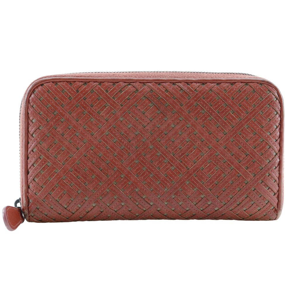 Bottega Veneta Lambskin Zip Wallet