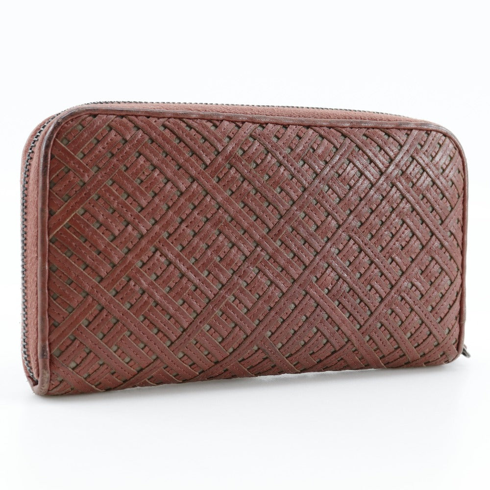 Bottega Veneta Lambskin Zip Wallet