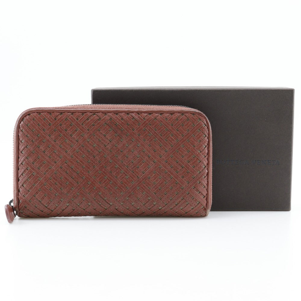 Bottega Veneta Lambskin Zip Wallet