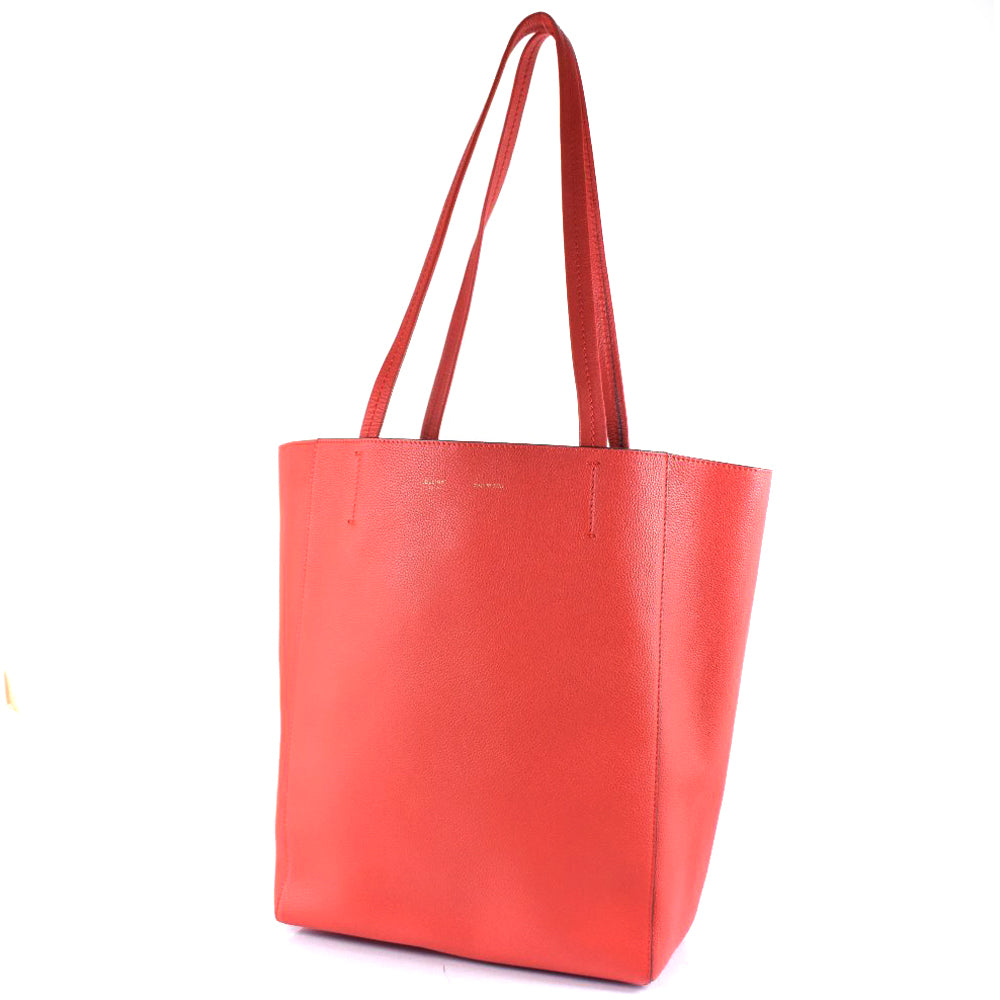 Celine Calf Cabas Phantom Tote Bag Red