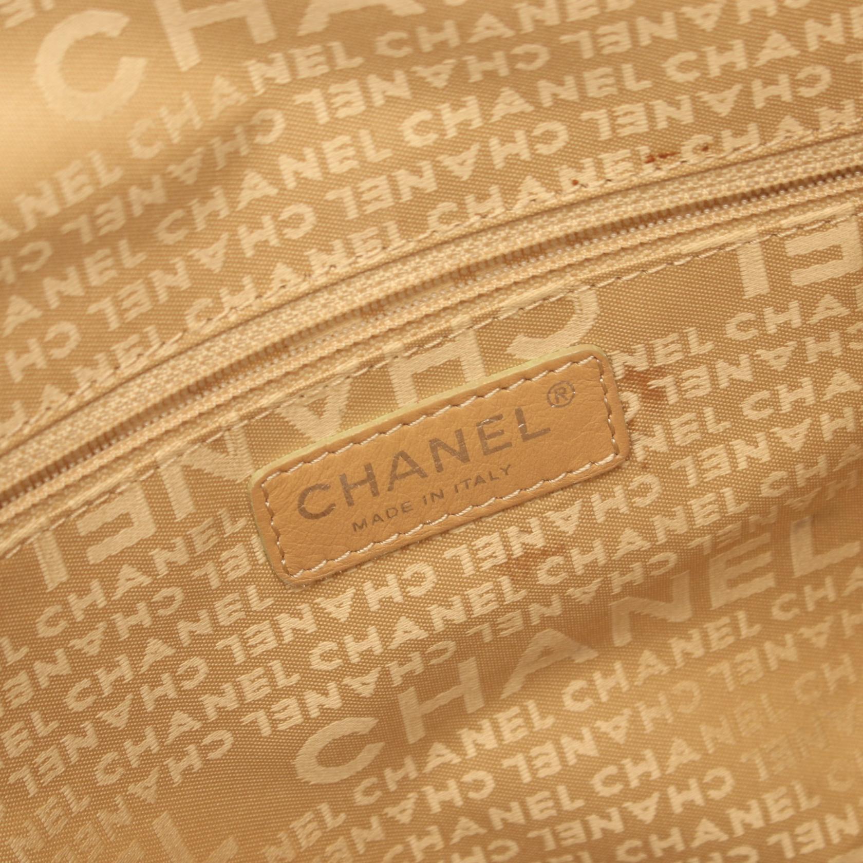 Chanel Canvas Leather Coco Mark Tote Bag