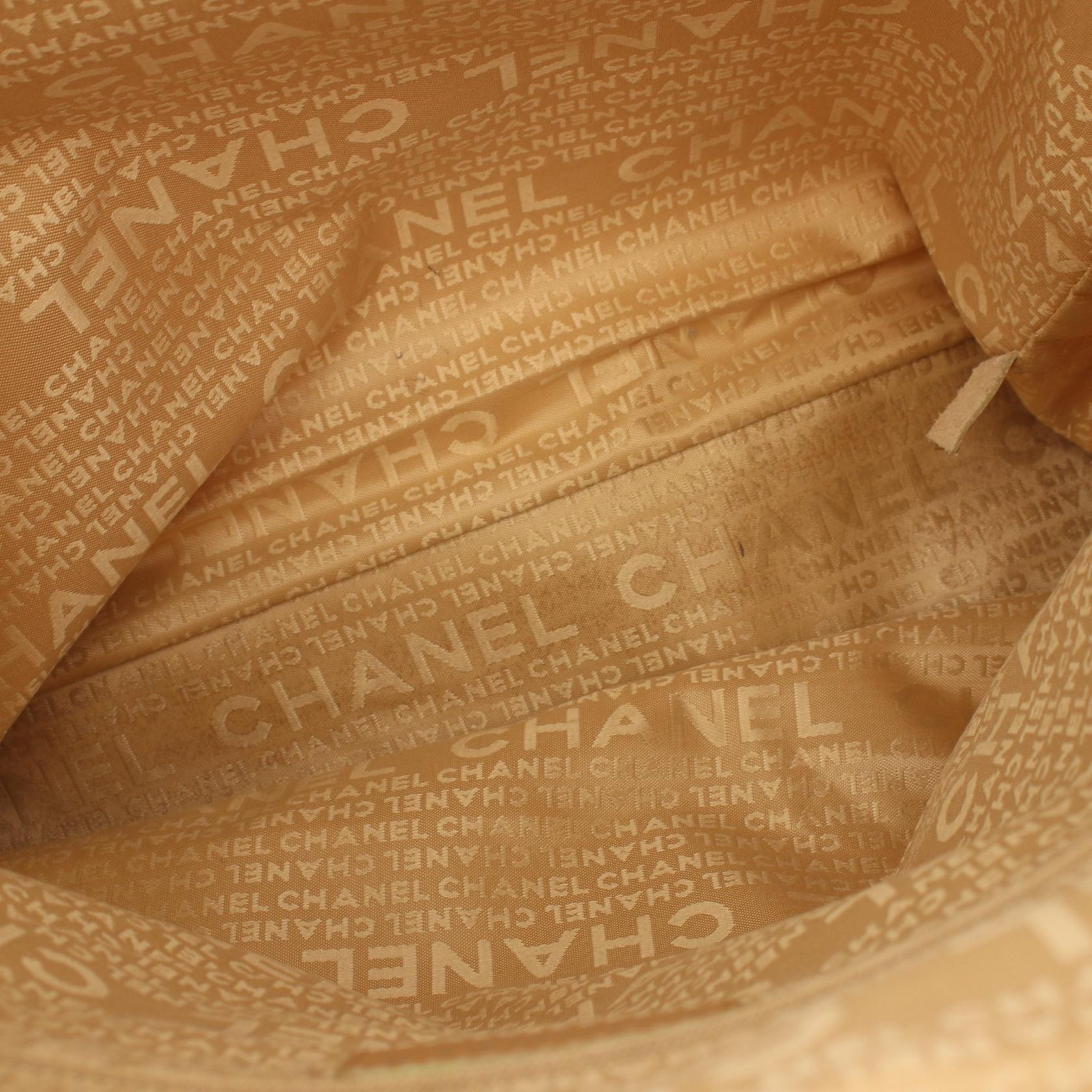 Chanel Canvas Leather Coco Mark Tote Bag