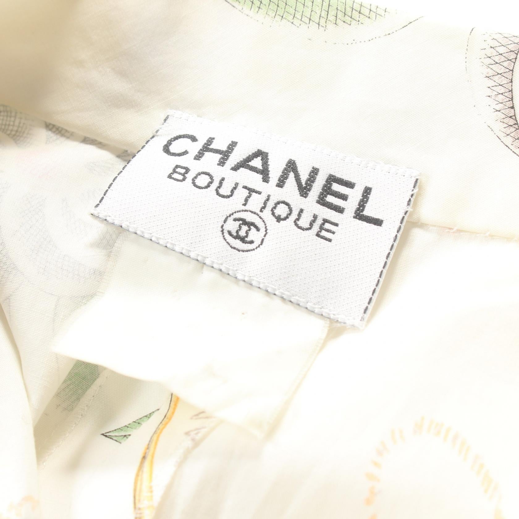 Chanel Dress White Multicolor Used