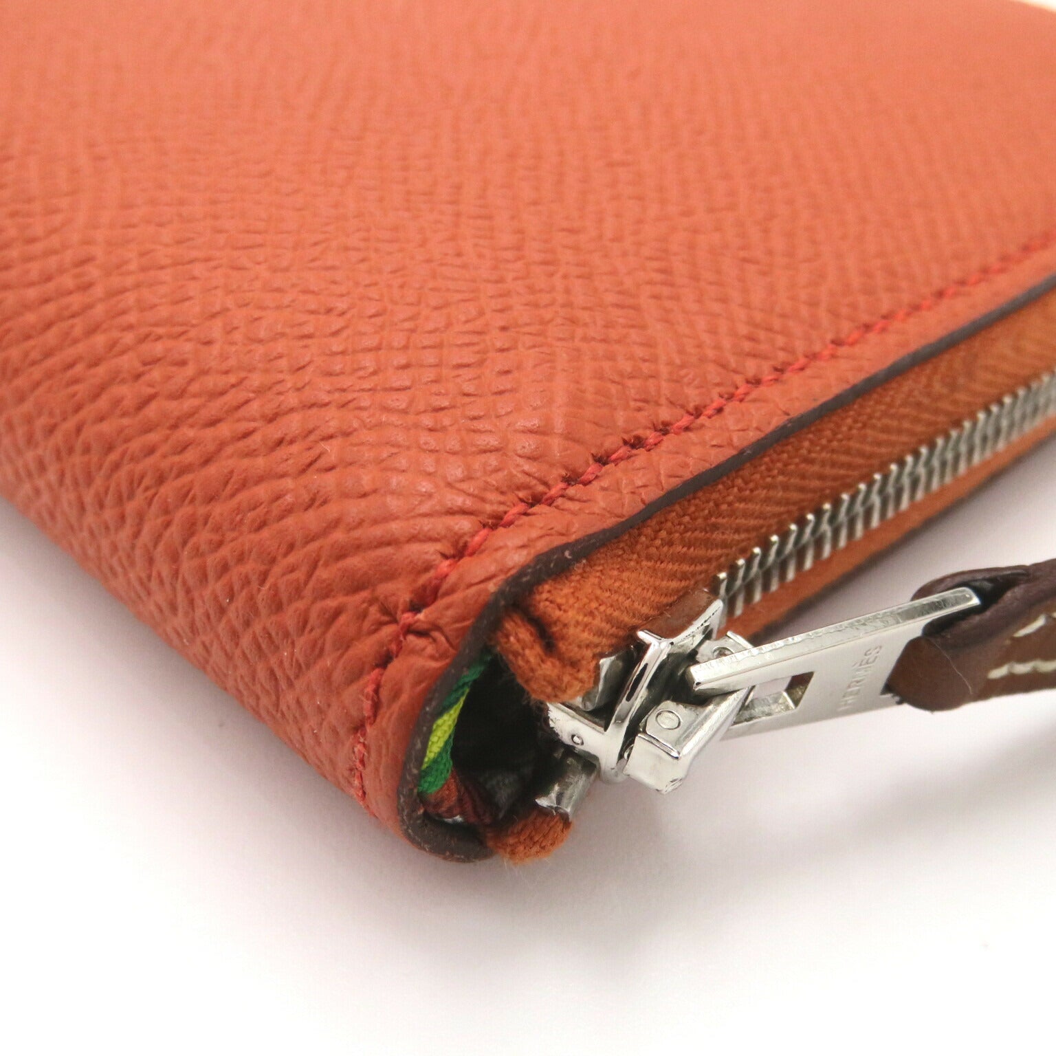 Hermes Azap Silk'in Leather Long Wallet