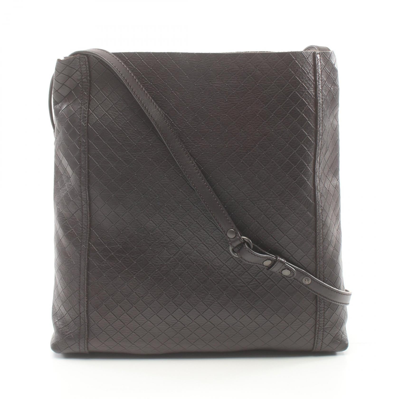 Bottega Veneta Leather Intrecciato Shoulder Bag