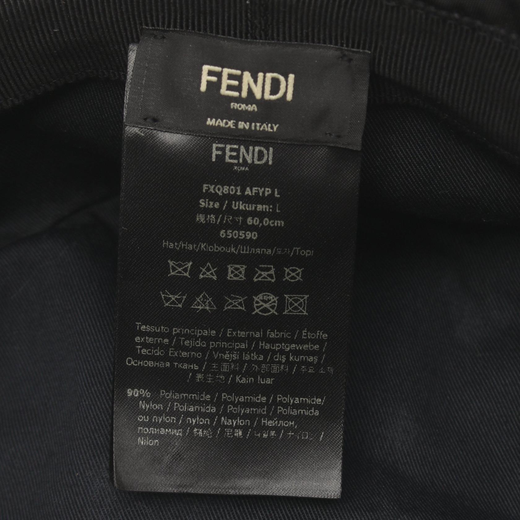 Fendi Nylon Hat Black FXQ801