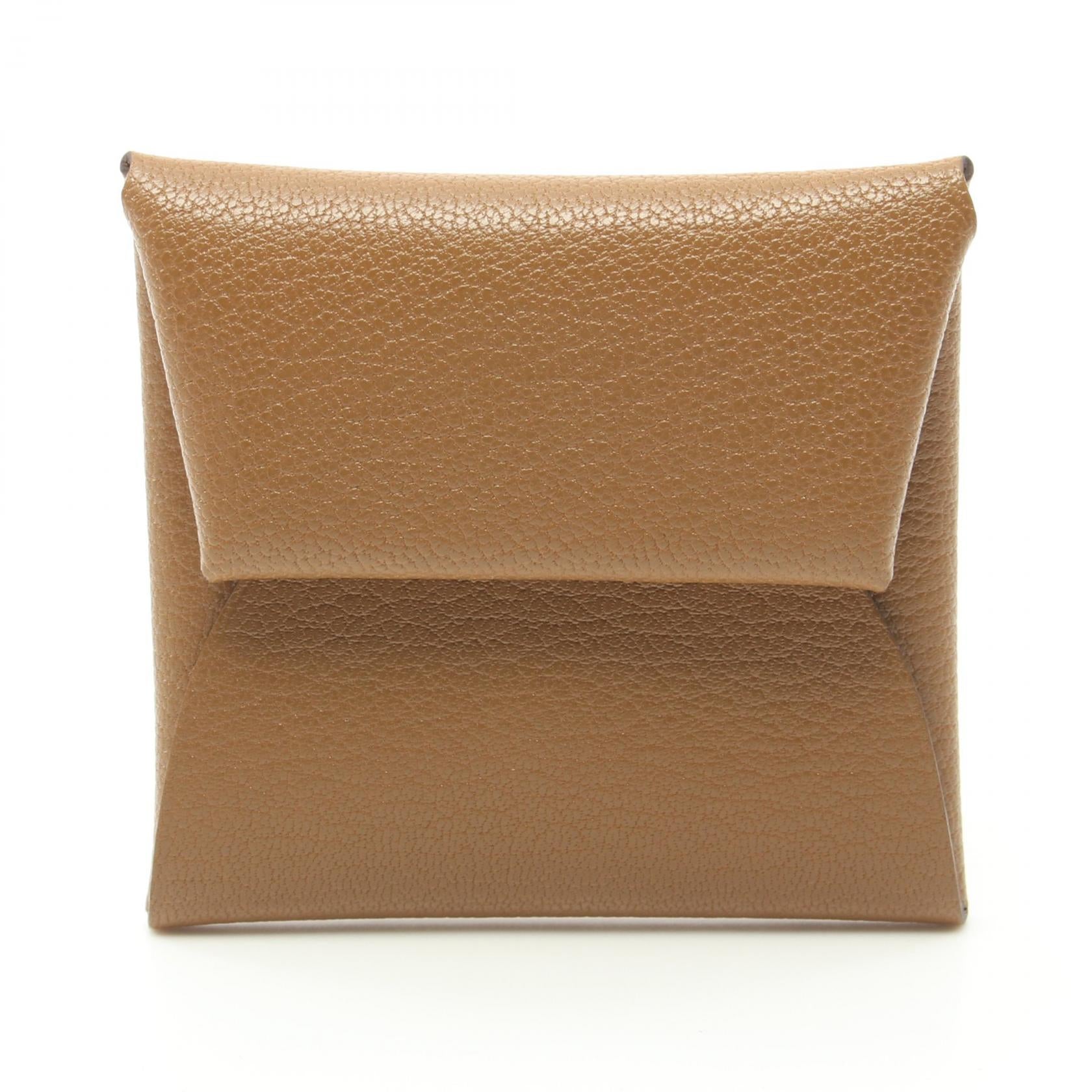 Hermes Bastia Coin Case Wallet Brown