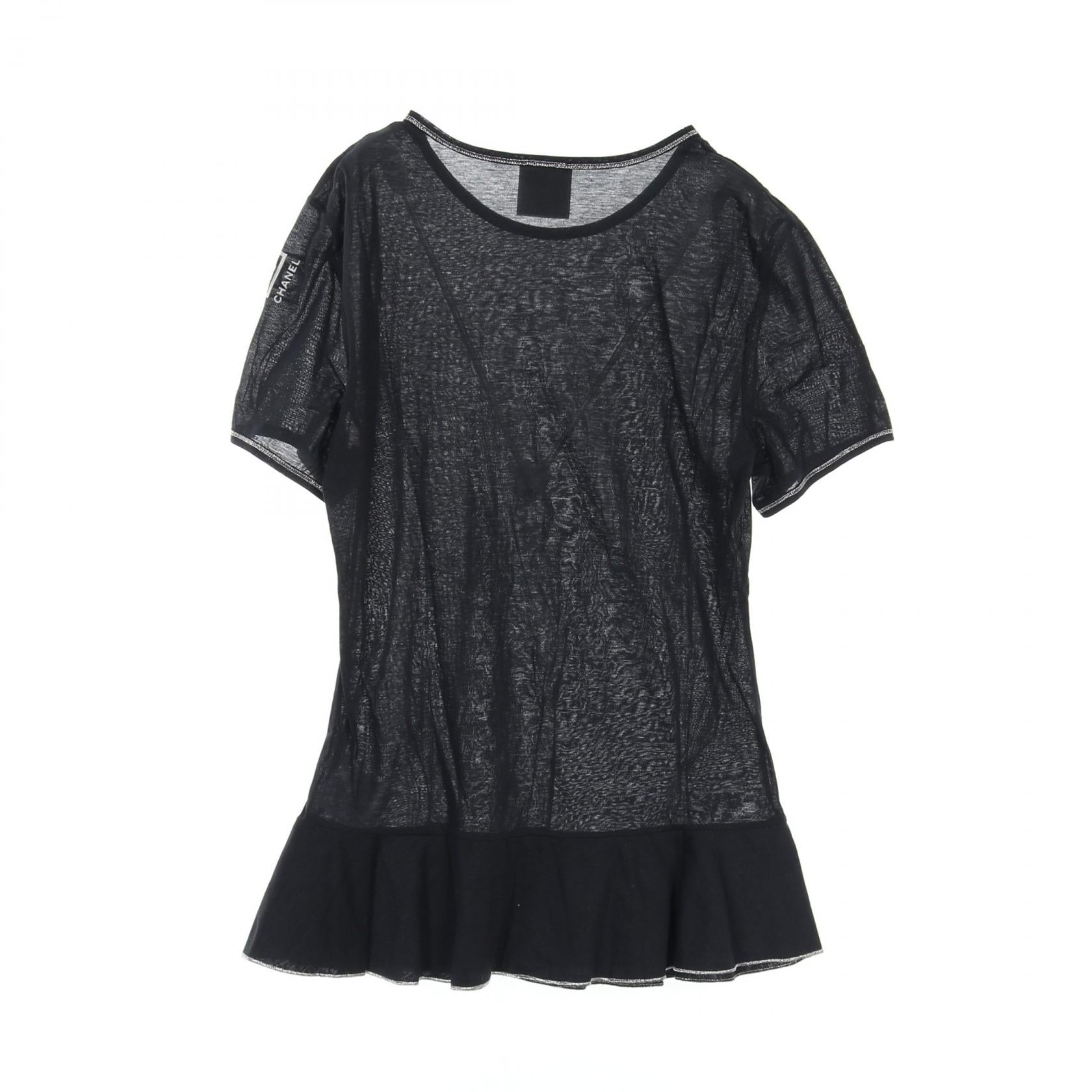 Chanel Cotton Sports Line Top Black