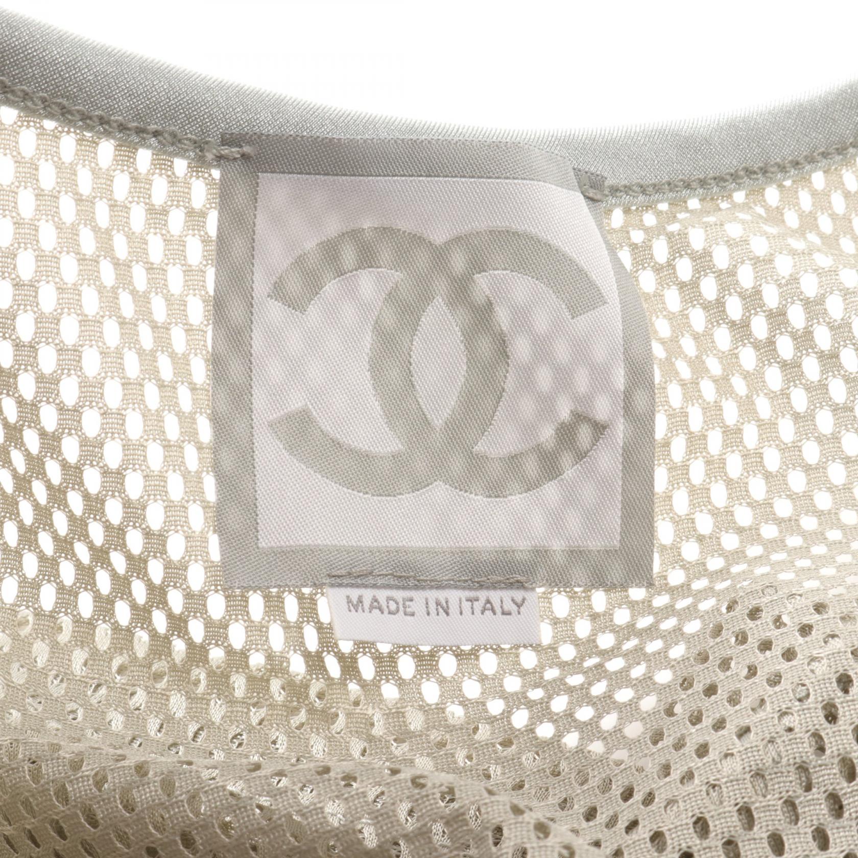 Chanel Coco Mark Mesh Tank Top Polyester