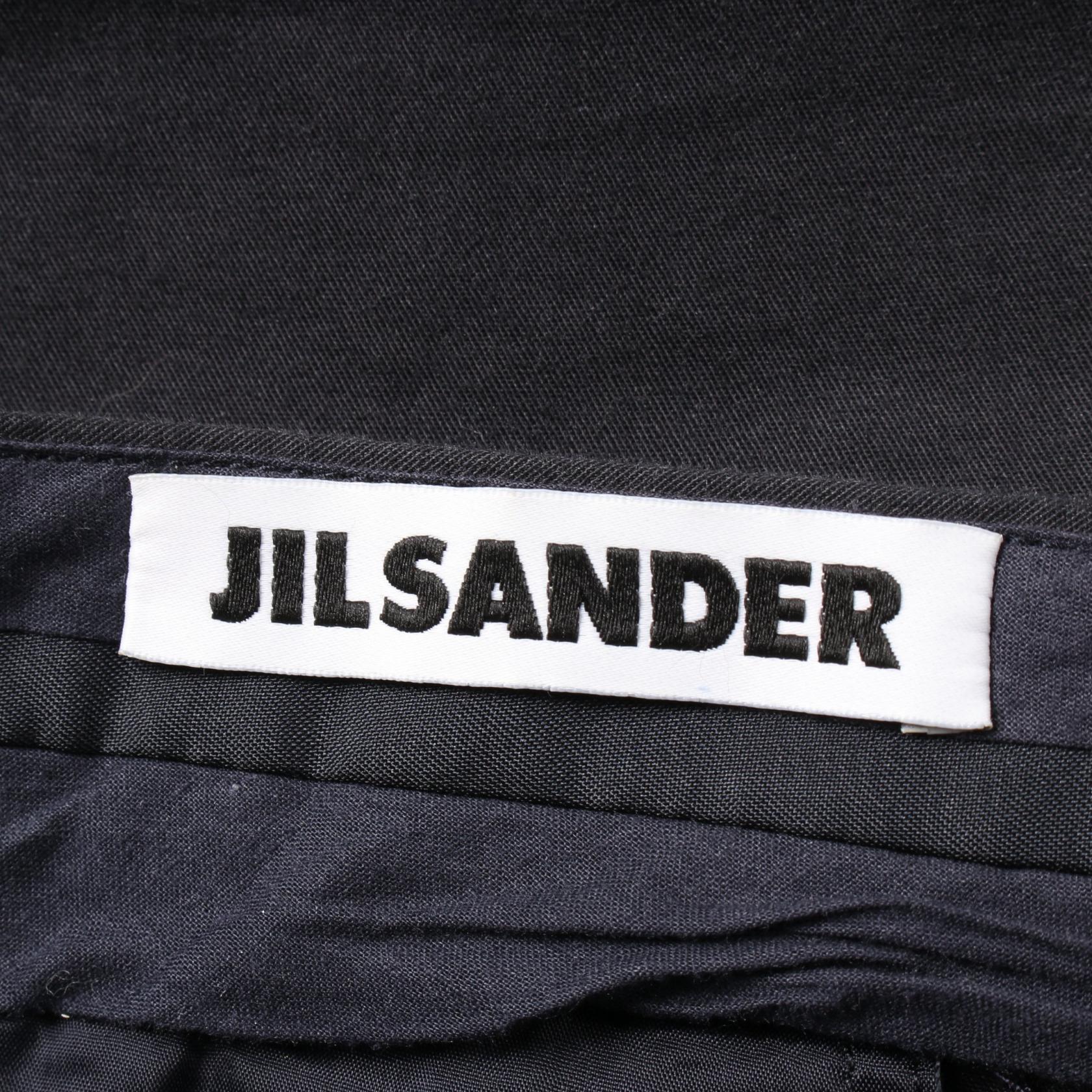 Jil Sander Cotton Pants Black